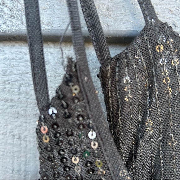 Free People Disco Ball Sequin Tank Top size l - Picture 5 of 6